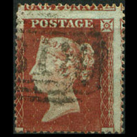 G.B. 1854 - Scott# 8 Queen Shift 1p Used - Oblitérés