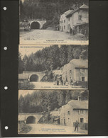 BUSSANG - LOT DE 3 CARTES -LE TUNNEL COTE ALSACIEN ET COTE ALLEMAND - ANNEE 1915 - Bussang