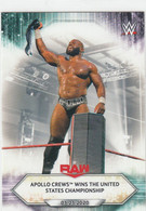 Apollo Crews  #78  Wins US Championship   2021 Topps WWE - Trading-Karten