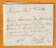 1785 - Marque Postale BRUXELLES Sur LAC En Flamand De GEEL, Pays Bas Autrichiens Vers GENDT GAND - 1714-1794 (Pays-Bas Autrichiens)