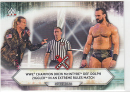 Drew McIntyre  #92  Def. Dolph Ziggler Extreme Rules  2021 Topps WWE - Trading-Karten
