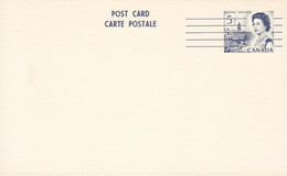 Canada Postal Stationery Ganzsache Entier 5 Cents Queen Elizabeth II. PRECANCELLED Post Card Carte Postale Unused - 1953-.... Reign Of Elizabeth II