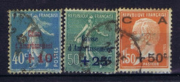 France: Yv 246 - 248 Obl./Gestempelt/used Caisse Amortissement - 1927-31 Caisse D'Amortissement