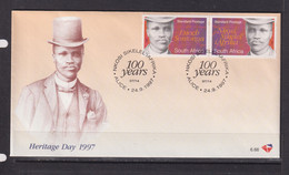 SOUTH AFRICA - 1997 Heritage Day FDC - Briefe U. Dokumente