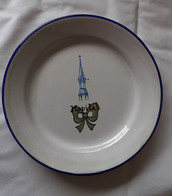 Assiette Hôpital De Nevers - Nœud Vert A Montagnon   JM 3 - Plates