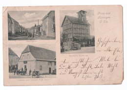 France - Hirsingue - Gruss Aus Hirsingen O. Els - Marktgasse - Kornhalle Raiffeisen - Gasthaus Zum Sternen - 1910 - Hirsingue