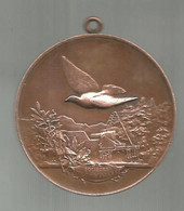 Médaille , SOCIETES COLOMBOPHILES ,non Attribuée , 49 Gr. ,dia . 48 Mm ,frais Fr 3.35 E - Professionals / Firms