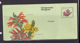 SOUTH AFRICA - 1995 Flower Aerogramme - Lettres & Documents