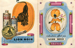 Petit Calendrier Ancien Publicitaire Illustré 1946 Illustrateur Jean Darien MERCIER * LION NOIR * Calendar Almanach - Small : 1941-60