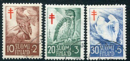 FINLAND 1956 Anti-tuberculosis Fund: Birds Used.. .  Michel 461-63 - Gebruikt