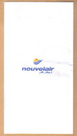Aviation Avion Sac à Vomi Compagnie Aérienne NOUVELAIR  Tunisie - Articles De Papeterie