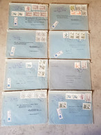 YUGOSLAVIA 11 REGISTERED LETTERS SEND TO GERMANY - Airmail