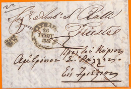 99212 - GREECE - POSTAL HISTORY - Prephilatelic Cover  -  NAVPLION  1852 - ...-1861 Voorfilatelie