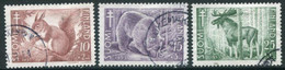 FINLAND 1953 Anti-tuberculosis Fund: Forest Mammals Used .  Michel 418-20 - Used Stamps