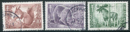 FINLAND 1953 Anti-tuberculosis Fund: Forest Mammals Used .  Michel 418-20 - Gebruikt