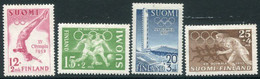 FINLAND 1951 Olympic Games, Helsinki MNH / ** .  Michel 399-402 - Unused Stamps