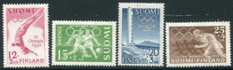 FINLAND 1951 Olympic Games, Helsinki MNH / ** .  Michel 399-402 - Ongebruikt