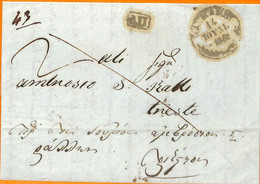 99213 - GREECE - POSTAL HISTORY - Prephilatelic Cover  -  NAVPLION  1852 - ...-1861 Voorfilatelie