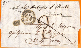 99214 - GREECE - POSTAL HISTORY - Prephilatelic Cover  -  NAVPLION  1852 - ...-1861 Voorfilatelie