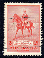 AUSTRALIA - 1935 2d SILVER JUBILEE STAMP GOOD USED SG 156 - Oblitérés