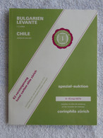 AC Corinphila 62 Auction 1979: Bulgaria & Levante, Collection Franz See & Chile Joaquin Galvez - Auktionskataloge