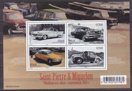 B2566 - COLONIES FRANCAISES ST PIERRE ET MIQUELON BF Yv N°1166 ** AUTOMOBILES - Blocs-feuillets