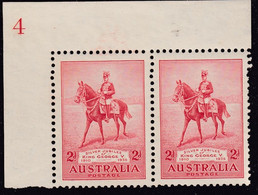 Australia 1935 Silver Jubilee SG 156 Mint Never Hinged Plate 4 - Neufs