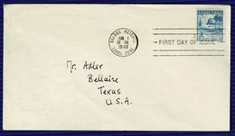 Ref 1551 -  1949 - USA Canal Zone - FDC Cover Balboa Heights 3c To Bellaire Texas - Canal Zone