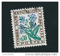 N° 99  Timbre Taxe  Myosotis 30c 1964 1971 France Oblitéré - 1960-.... Afgestempeld