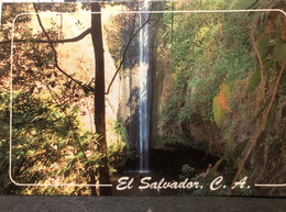 Postcard Saltó El Escuco 2013 ( Butterfly Stamp) - El Salvador