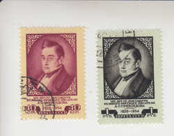 Sowjet-Unie Jaar 1954 Michel-nr 1692/1693 Gestempeld - Autres & Non Classés