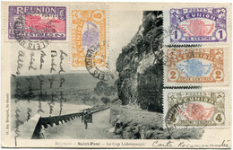 REUNION CARTE POSTALE RECOMMANDEE -SAINT-PAUL -LE CAP LAHOUSSAYE DEPART PORT DES GALETS 20 JANV 24 POUR LA FRANCE - Lettres & Documents