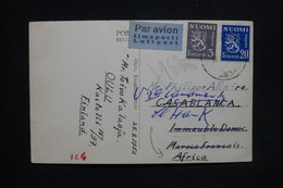 FINLANDE - Carte Postale De Oulu Pour Le Maroc En 1952 - L 123829 - Lettres & Documents