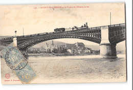 CPA 07 La Voulte Sur Rhône Et Le Viaduc Du Chemin De Fer Le Train - La Voulte-sur-Rhône