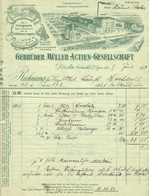 DORSTEN I W 1909 Rechnung Deko " Gebr.Müller AG Honigwerke Kaffeesurrogate Ölmühle " - Food