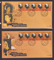 SOUTH AFRICA - 2001 World Against Racism  FDC X 2 - Briefe U. Dokumente