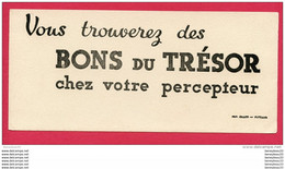 (Réf : B 564) BUVARD 9 X 20 Cm PROTÈGE-CAHIERS ILLUSTRÉS BONS DU TRÉSOR - Banca & Assicurazione