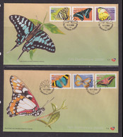 SOUTH AFRICA - 2000 Butterfly Definitives FDC X 2 As Scan - Briefe U. Dokumente