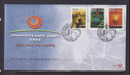 SOUTH AFRICA - 2002 Sustainable Development FDC As Scan - Lettres & Documents