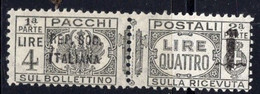Repubblica Sociale (1944) - Pacchi Postali, 4 Lire ** - Paquetes Postales