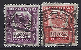 Poland 1933  Officials (o) Mi.17-18 - Dienstzegels