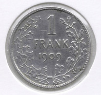 LEOPOLD II * 1 Frank 1909 Vlaams  Met Punt * Prachtig * Nr 11190 - 1 Franc