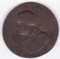 Portsmouth Hampshire Half Penny Token 1795 John Howard Philanthropist, En Cuivre - Monétaires/De Nécessité