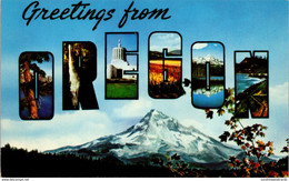 Oregon Greetings Showing Mount Hood - Altri & Non Classificati