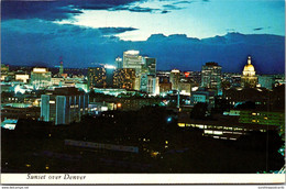 Colorado Denver Skyline At Sunset - Denver