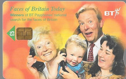 CARTE-PUCE-BT-5£-02/2002-PH ONECARD-FACES-Utilisé-TBE - BT Phonecard Plus