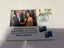 (1 G 27) Visit Of New Zealand Prime Minister Ardern To Australia & Meeting With PM Albanese (9-6-2022) - Lettres & Documents