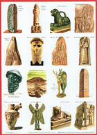 Planche éducative Volumétrix - N°66 - Monuments (ou Art) Assyriens Et Chaldée - Learning Cards