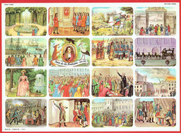 Planche éducative Hemma - Série 38 - Tableau 84 - Histoire (XVII-XVIIIème Siècles 1650 à 1792 Monarchie à Révolution) - Learning Cards
