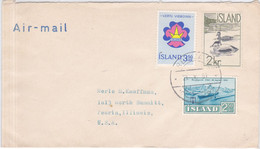 1961 Letter From Island To U.S.A. - Briefe U. Dokumente